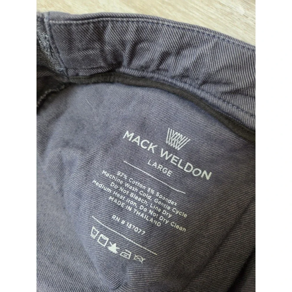 Mack Weldon Jogger Pants Navy Drawstring Stretch Tapered Mens Large GUC